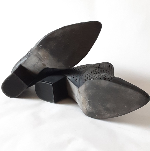 Lucky Brand black perforated leather booties - Picture 9 of 9